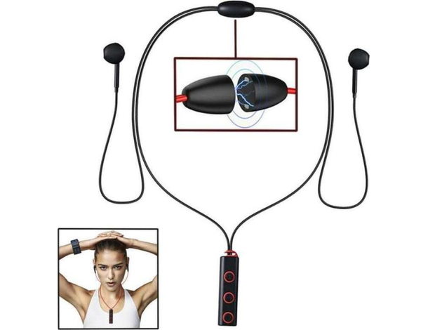 Cuffiette Auricolari Bluetooth Wireless BT MIC Cuffie Sport XT-13 MP3 Corsa