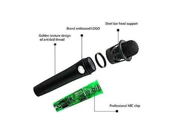 Kit Microfono Cardioide Condensatore Cavalletto Auricolari Mixer Effetti Cavo...