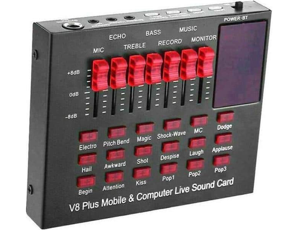 Kit Microfono Cardioide Condensatore Cavalletto Auricolari Mixer Effetti Cavo...