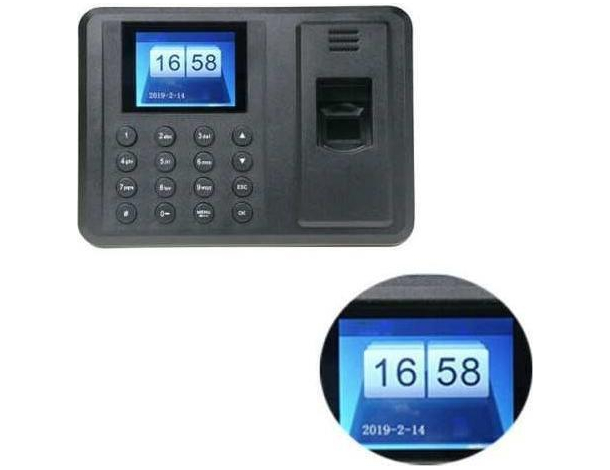 Macchina Registratore Presenze Digitale Impronte Digitali Timbra Cartellino...