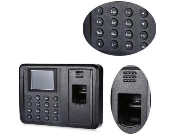 Macchina Registratore Presenze Digitale Impronte Digitali Timbra Cartellino...