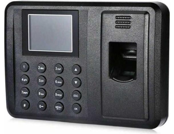 Macchina Registratore Presenze Digitale Impronte Digitali Timbra Cartellino...