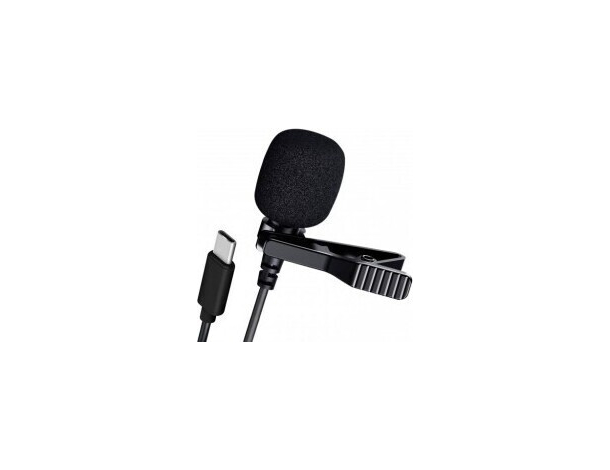 Microfono lavalier lighting aux miscro usb smartphone cellulare registrare...