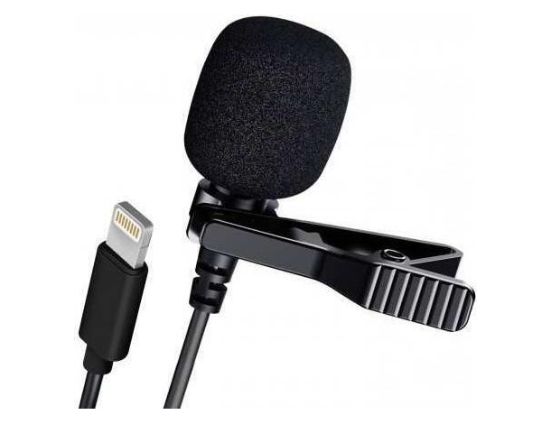 Microfono Lavalier Lighting AUX Micro Usb Smartphone Cellulare Registrare...