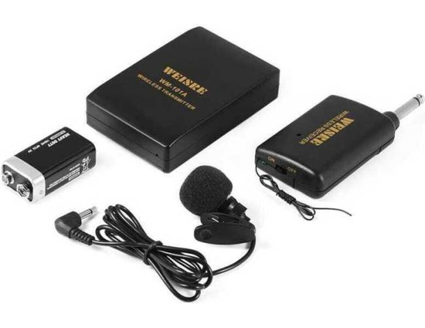 Microfono Wireless Radio Senza Fili Professionale VHF Ricevitore WM-101