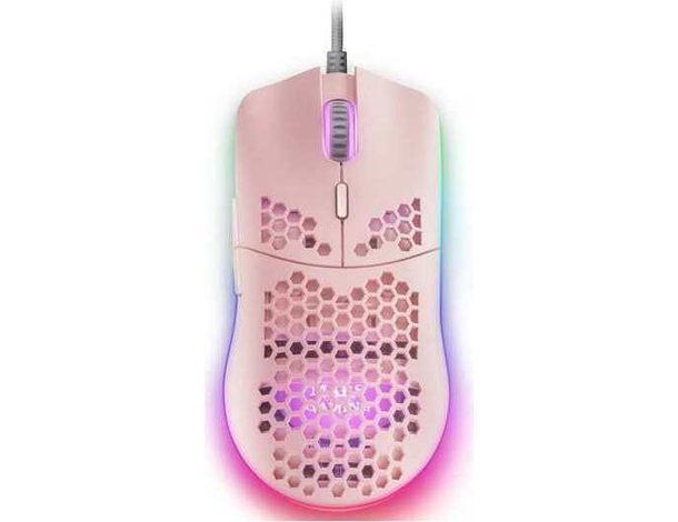 Mouse Ottico Rosa Gioco Cablato Ambidestro GAMING RGB Illuminato LED Leggero...