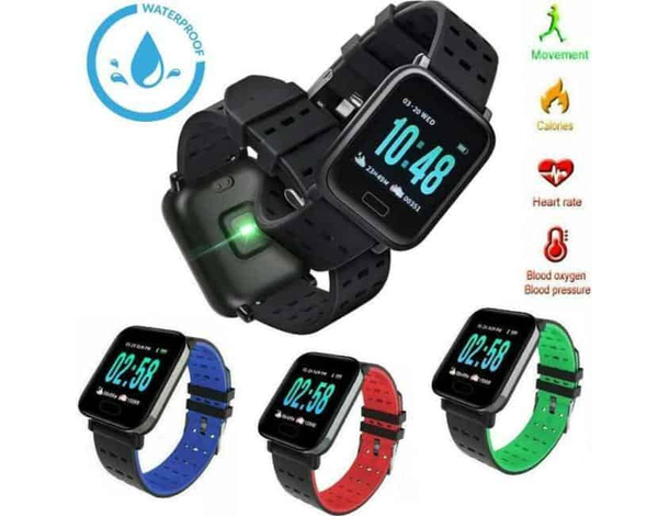 Orologio Smartwatch A6 Da Polso Per Sport Fitness Monitor Notifiche iOS...