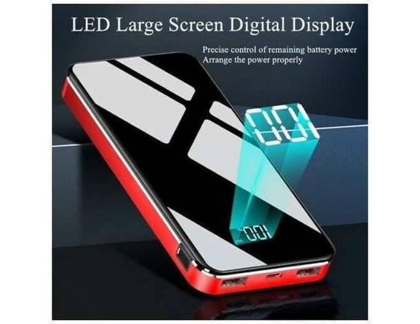 Power Bank Batteria Portatile 10000 mAh 2 Porte USB Carica Veloce Mini...