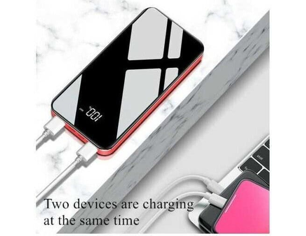 Power Bank Batteria Portatile 10000 mAh 2 Porte USB Carica Veloce Mini...