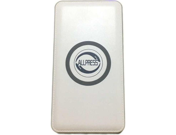 Power Bank Caricabatterie Wireless Smartphone Tecnologia QI 6000mAh Portatile...