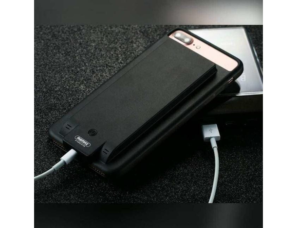 Power Bank per iPhone 6 7 8 Cover Batteria Integrata Caricatore 3800mAh Nero...
