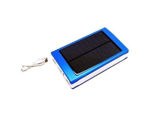 Power Bank Pannello Solare 3000mAh USB Batteria Caricabatterie LED Smartphone...