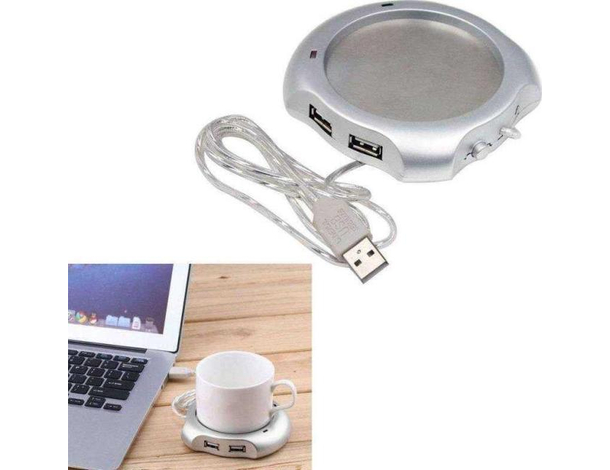Scalda Tazza Cavo USB HUB 4 porte USB Multi Presa Scaldatazza Ufficio Portatile