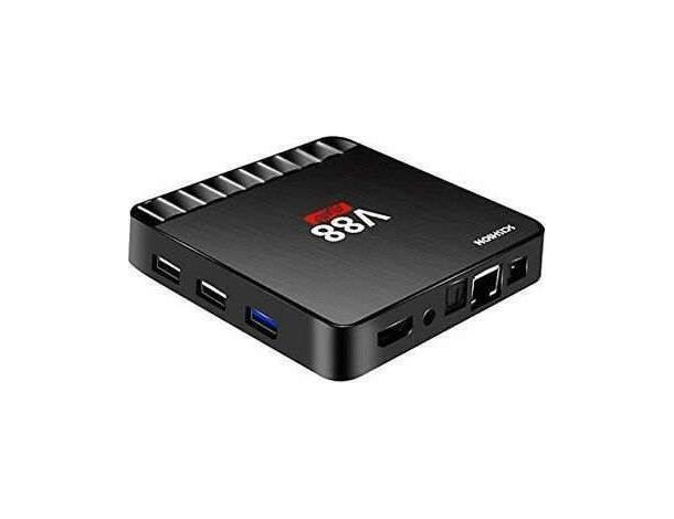 Smart TV Box Android 7.1 RAM 4GB ROM 16GB Wi-Fi 4K HD Telecomando IPTV V88 2