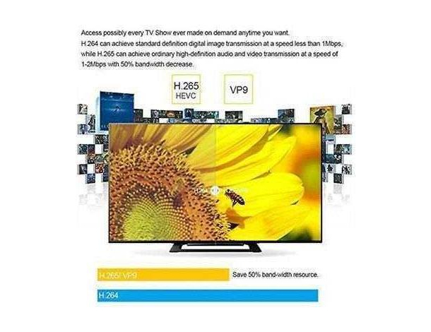 Smart TV Box Android 7.1 RAM 4GB ROM 16GB Wi-Fi 4K HD Telecomando IPTV V88 5