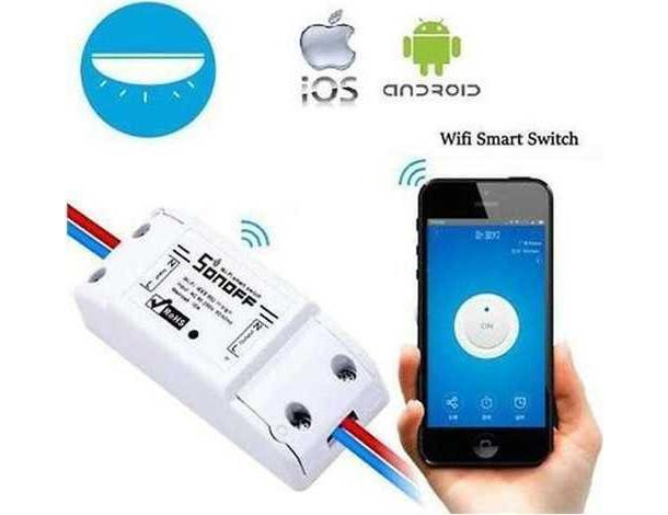 Interruttore Wi-Fi Sonoff Smart Switch Controller App Smartphone iOS Android...