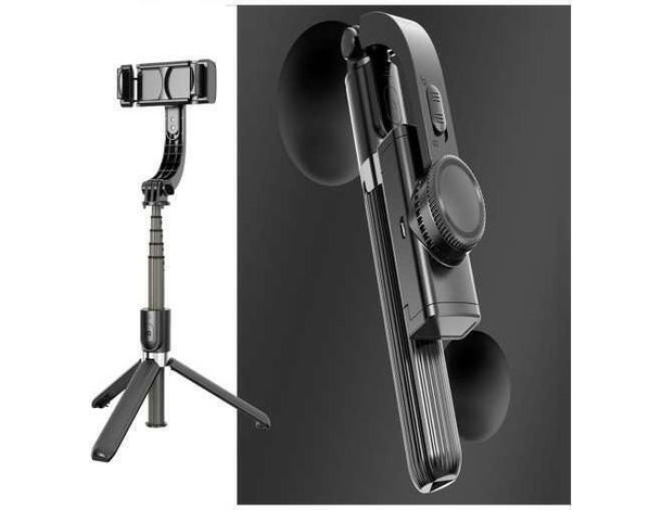Stabilizzatore Smartphone Treppiedi Cellulare Carica USB Stabilizza Foto Video