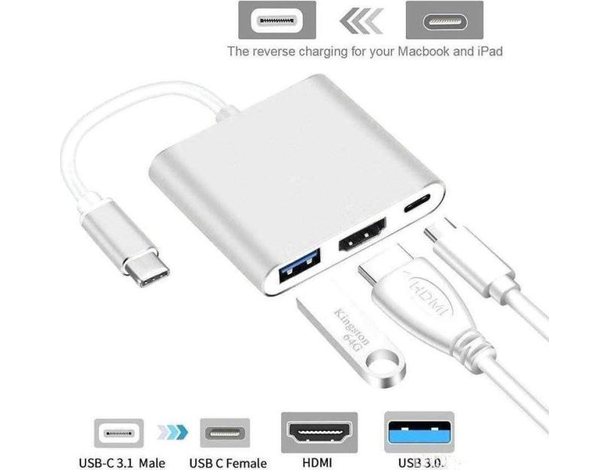 Type-C USB 3.1 HDMI HDTV TV 4K Cavo Convertitore Adattatore per iPhone Android
