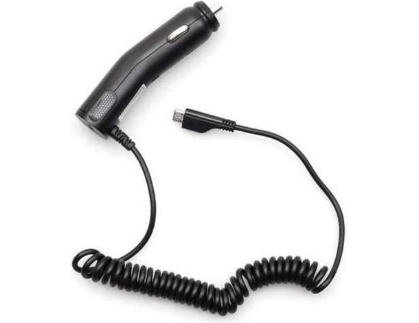 Caricabatterie Smartphone Presa Accendisigari 12V Auto Micro USB Universale Nero