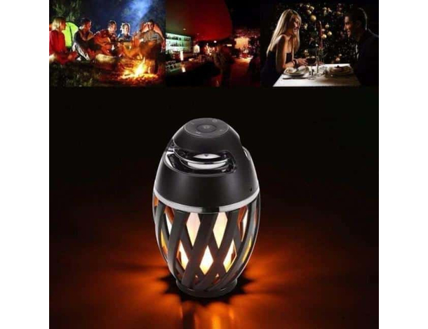 Cassa Portatile Bluetooth Smartphone Speaker Lettore Musicale Luce Fiamma...