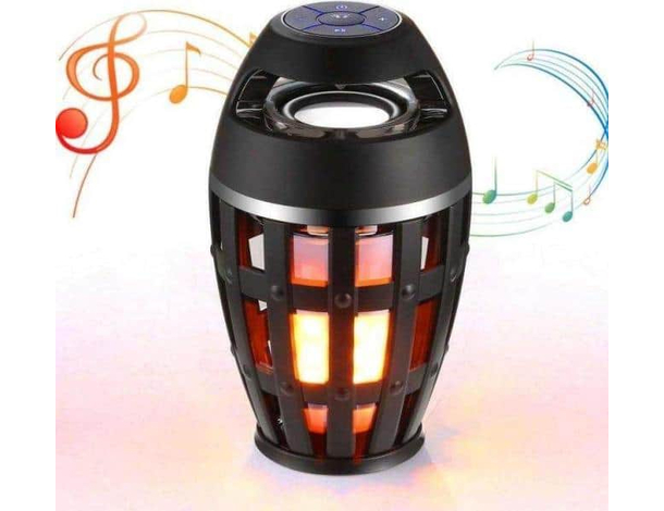 Cassa Portatile Bluetooth Smartphone Speaker Lettore Musicale Luce Fiamma...