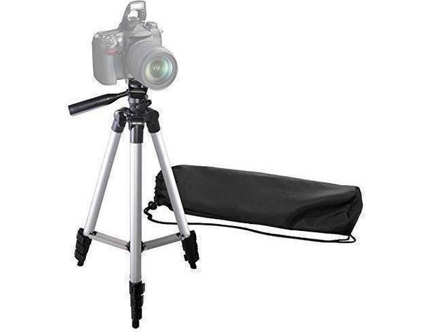 Cavalletto Treppiede per Fotocamera e Videocamera con Custodia e Livella