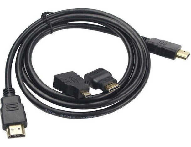 Cavo HDMI 1,5 Metri HD 1080p TV XBO X360 PS3 3 Adattatori Micro USB