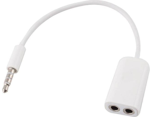 Cavo Audio Jack 3,5mm AUX Sdoppiatore Cuffie Cellulare Smartphone PC Tablet