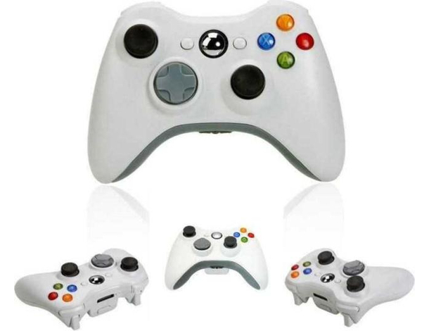 Controller Xbox 360 Wireless a Infrarossi Compatibile Vibrazione Bianco Giochi