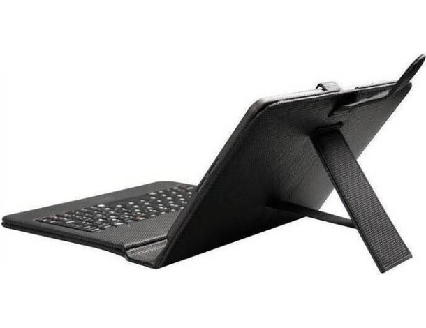 Custodia cover stand per tablet 7/8" pollici universale con tastiera e cavo... Custodia cover stand per tablet 7/8" pollici universale con tastiera e cavo...
