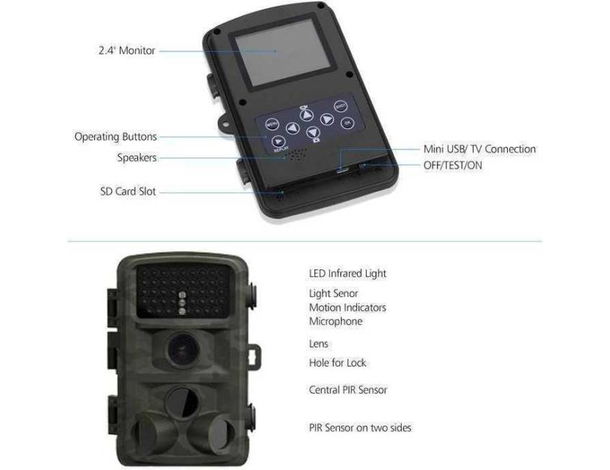 Fototrappola 12Mp 1080p 940nm Scouting Caccia Camera Fotocamera 42ir... Fototrappola 12Mp 1080p 940nm Scouting Caccia Camera Fotocamera 42ir...
