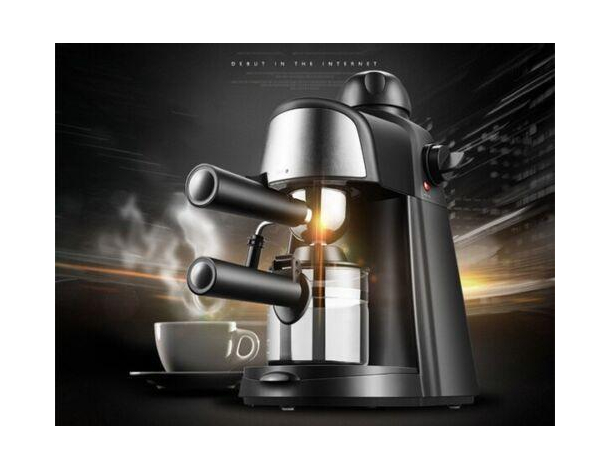 Macchina da Caffè Espresso Professionale da 800W Caffè Macinato Montalatte...
