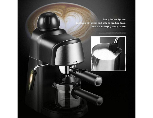 Macchina da Caffè Espresso Professionale da 800W Caffè Macinato Montalatte...