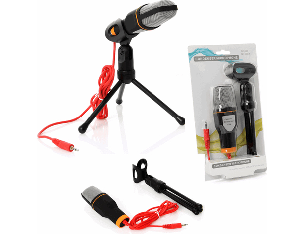 Microfono Condensatore SF-666 Jack 3,5mm Video Chiamate Registrazione Voce