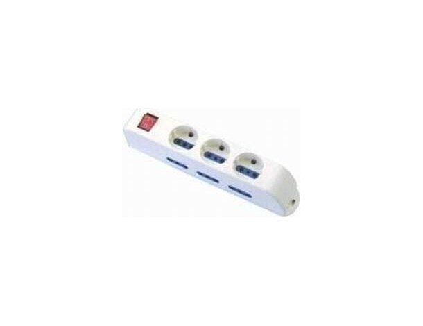 Multipresa ciabatta elettrica 9 posti 10/16A Bipasso 3Schuko 250V Max:2500W