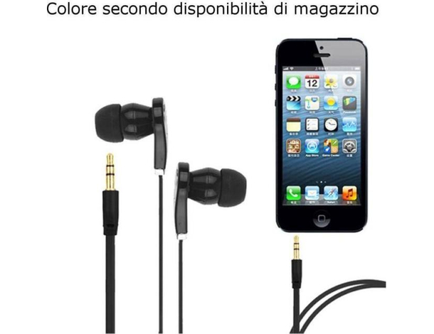 Cuffie In-Ear PP Cavo Jack 3,5mm Cuffiette Semplici Smartphone Cellulare Musica