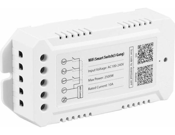 Switch WIFI Smart Controllo Remoto 3 Gang App 4G Elettrodomestici Domotica 2