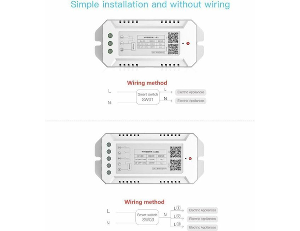 Switch WIFI Smart Controllo Remoto 3 Gang App 4G Elettrodomestici Domotica 9