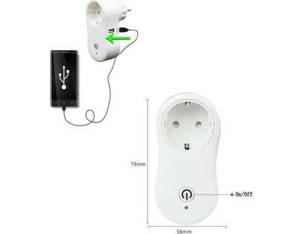 Presa Intelligente Wi-Fi Spia Telecomando Spina Compatibile Alexa Android...