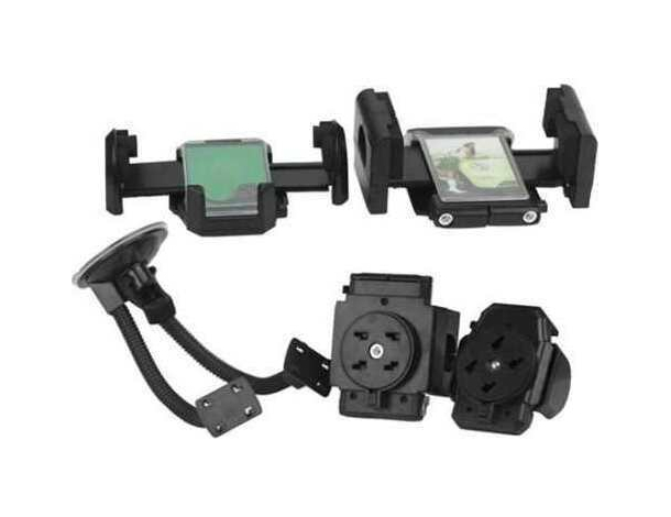 Supporto Cellulare da Auto Doppio Ventosa Parabrezza Cruscotto Snodabile 10"