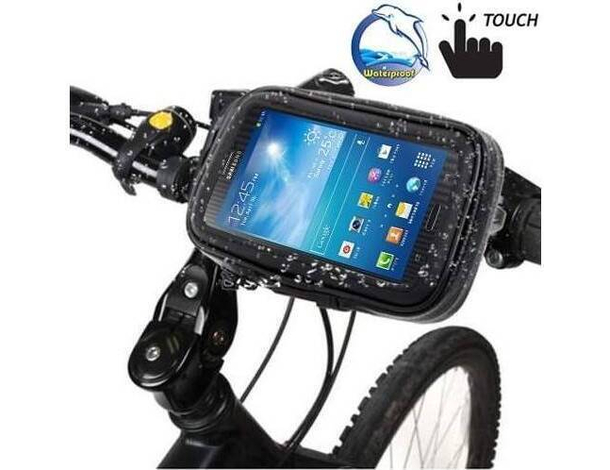 Supporto Impermeabile Manubrio Per Bici Moto Smartphone Samsung Galaxy iPhone