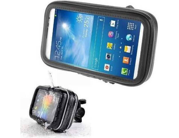 Supporto Impermeabile Manubrio Per Bici Moto Smartphone Samsung Galaxy iPhone...