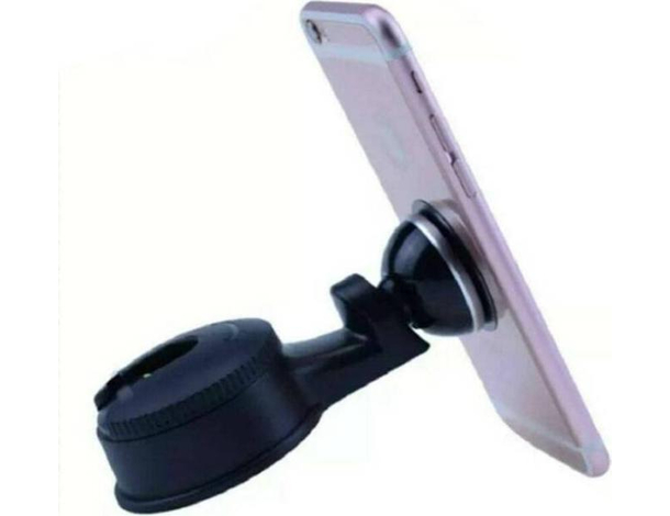 Supporto Magnetico Auto Smartphone Poggiatesta Nero Gancio Cellulare