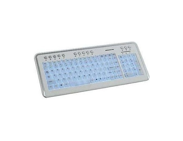 Tastiera Mediacom CX4000 Tasti Illuminati Blu Luce LED PC Monitor USB Hot Key...