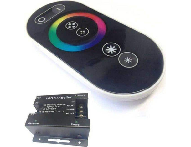 Telecomando e Centralina Striscia LED RGB 12/24 DC Touch Cambio Colore Tonalità