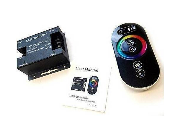 Telecomando e Centralina Striscia LED RGB 12/24 DC Touch Cambio Colore...