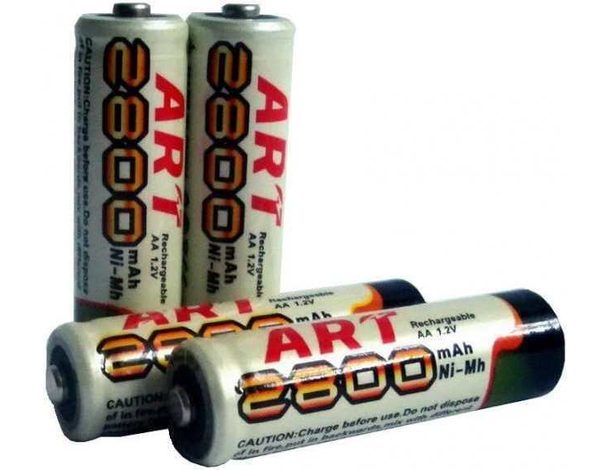 Batterie stilo aa-aaa ricaricabili da 1 a 5 pacchetti 2800-1250mah 1.2v pile...