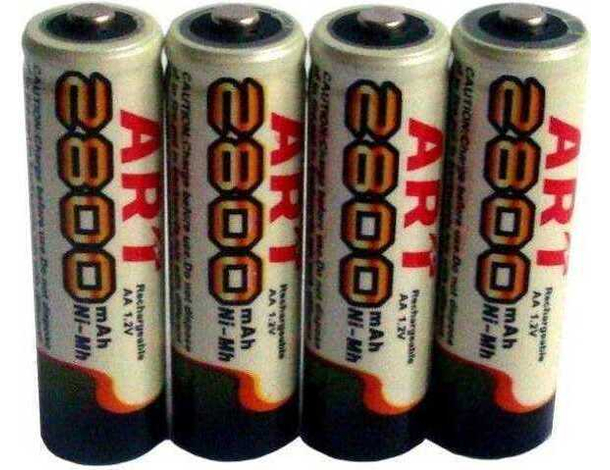 Batterie stilo aa-aaa ricaricabili da 1 a 5 pacchetti 2800-1250mah 1.2v pile...