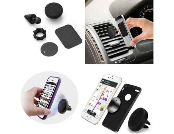 Supporto Magnetico Auto per Cellulare Bocchetta Aria Condizionata Camper Camion