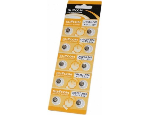 5 Pacchi da 10 Batterie Assortite 1,55v 50 Pile a Bottone Piatte Orologio